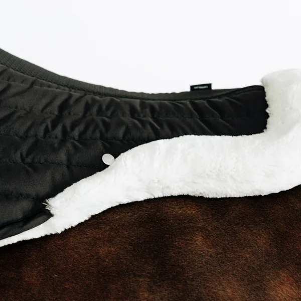 Amortisseur équitation mouton synthétique cheval - 900 noir