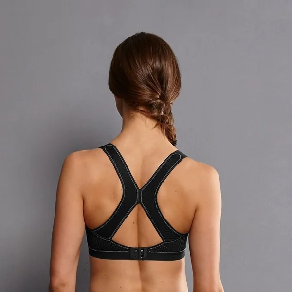 Anita Active - Soutien-gorge de sport sans armature X-Back 36 (80) F Noir