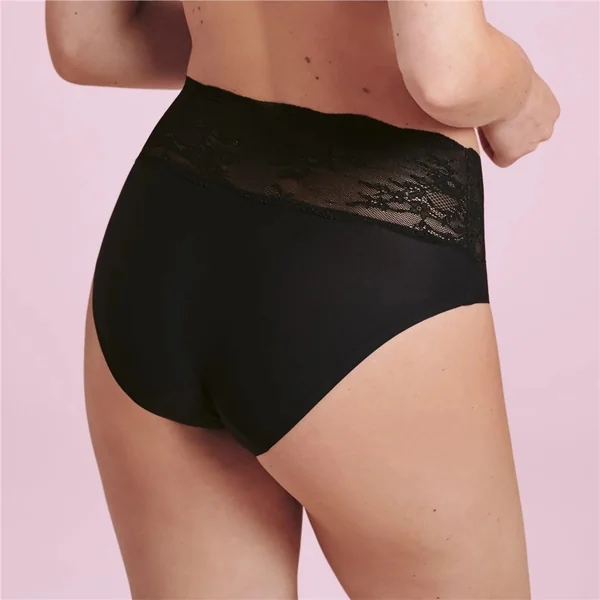 Anita Care - Culotte taille haute avec dentelle Noir Medium Essential Lace