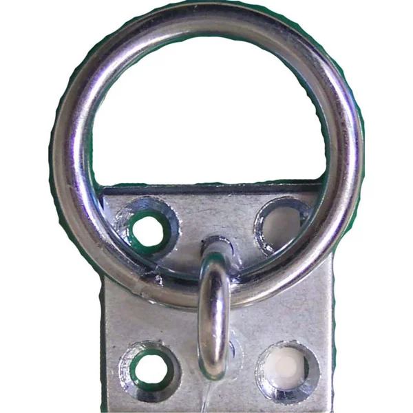 Anneau d'attache équitation Kerbl zingué - 4 Trous