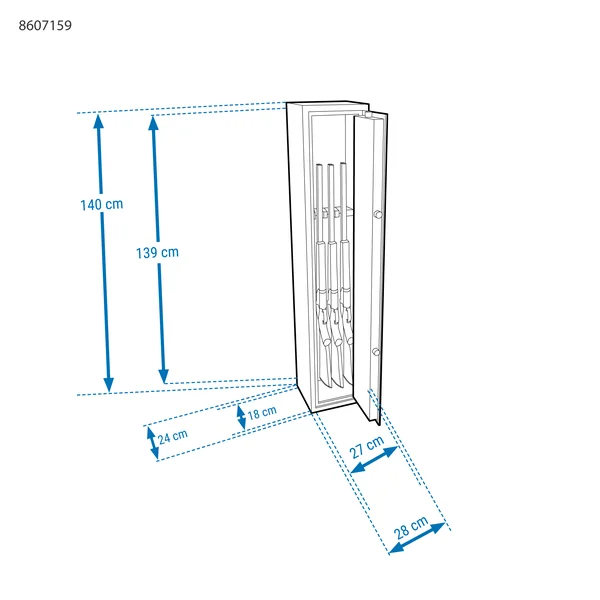 Armoire forte 4 armes 500