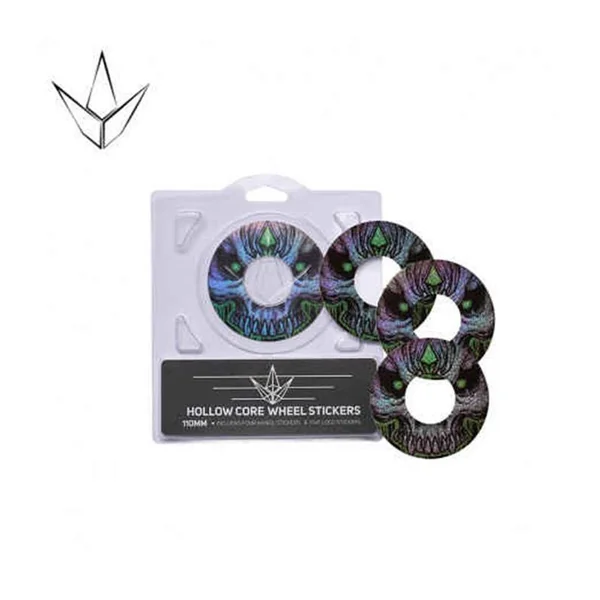Autocollant Roue Trottinette BLUNT 120mm Hollow Skull