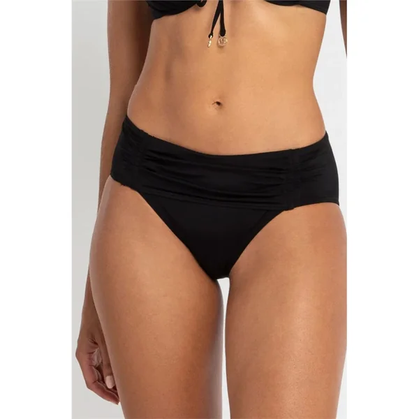 Azura - Culotte de maillot mi-haute Noir 16