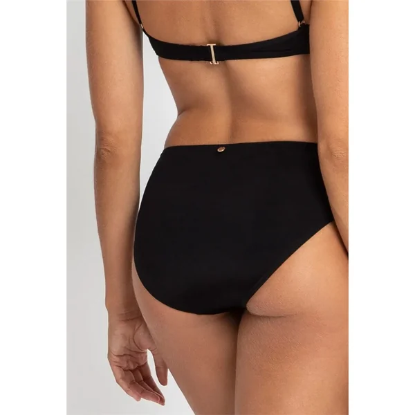 Azura - Culotte de maillot mi-haute Noir 16