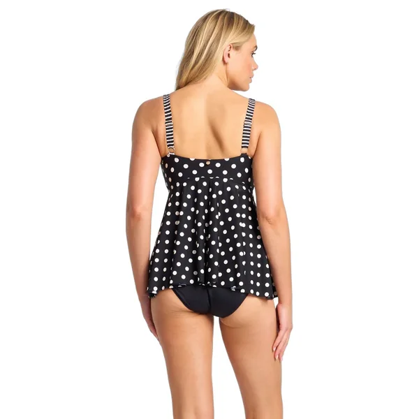 Azura - Haut de tankini évasé avec cerceau F-G Noir 16 Seoul