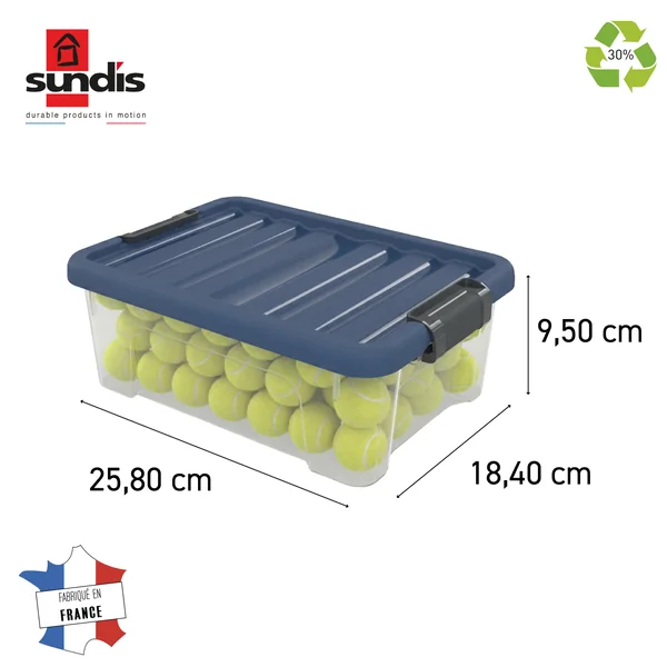 BAC DE RANGEMENT WAVE BOX XS 3L BLEU ROI