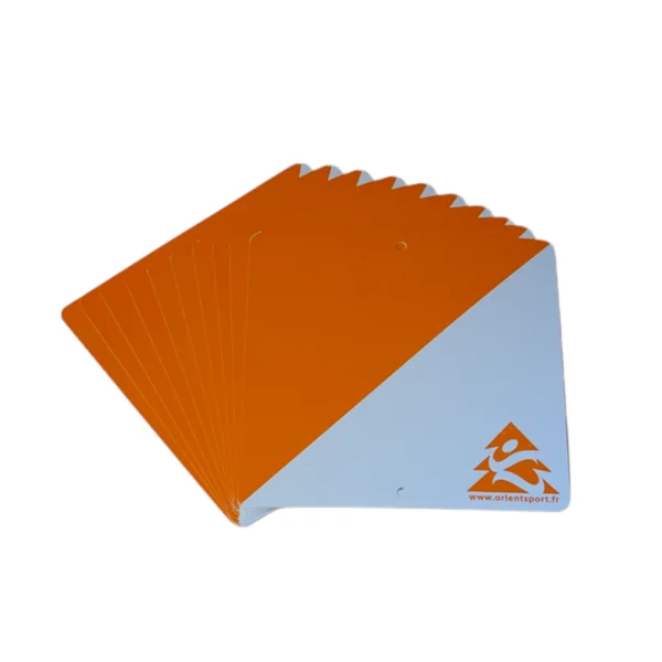 Balise de course d'orientation Orientsport - Lot de 10 avec pinces série B