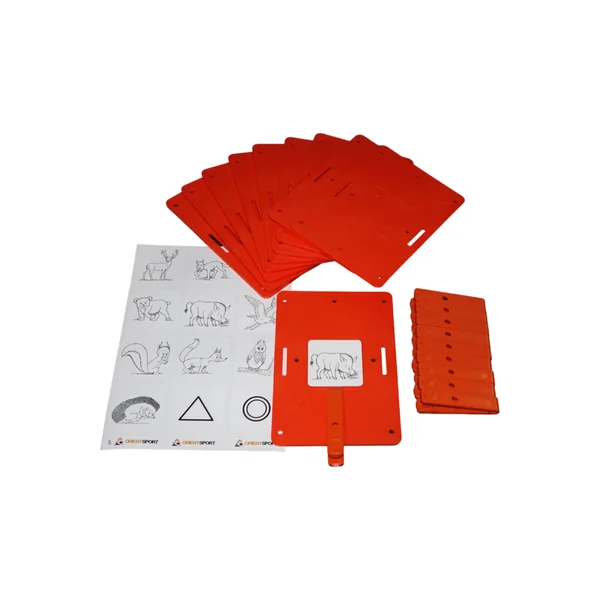 Balise de course d'orientation Orientsport - Lot de 10 balises animaux