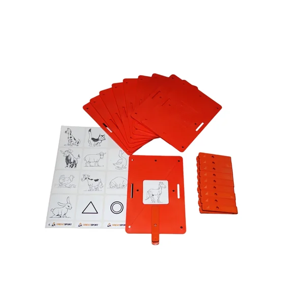 Balise de course d'orientation Orientsport - Lot de 10 balises animaux