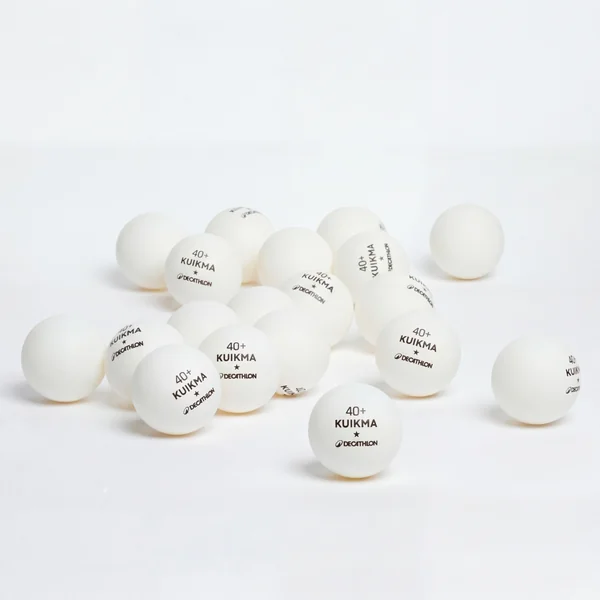 BALLES DE TENNIS DE TABLE TTB 100 1* 40+ X72 BLANCHES
