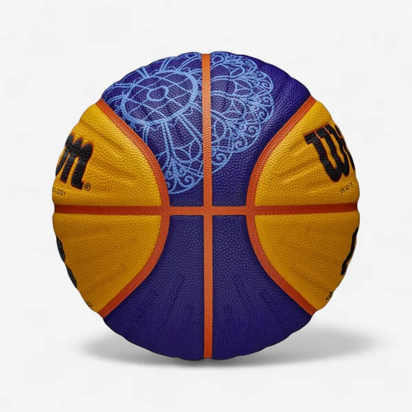 Ballon de basket 3x3 Wilson - Officiel 2024 Bleu / Jaune