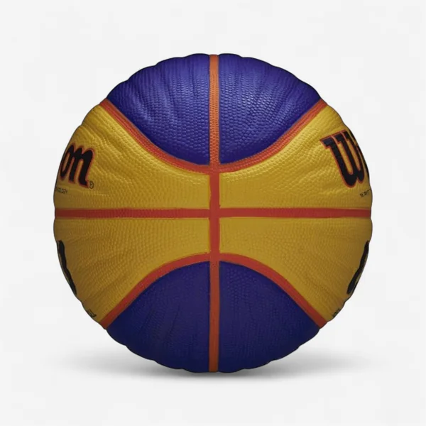 Ballon de basket taille 6 Wilson - 3X3 Replica Bleu / Jaune.