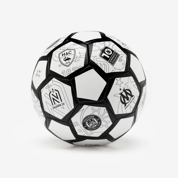 Ballon de football fans ball ligue 1 Mc Donalds multilogos clubs 2026-2026