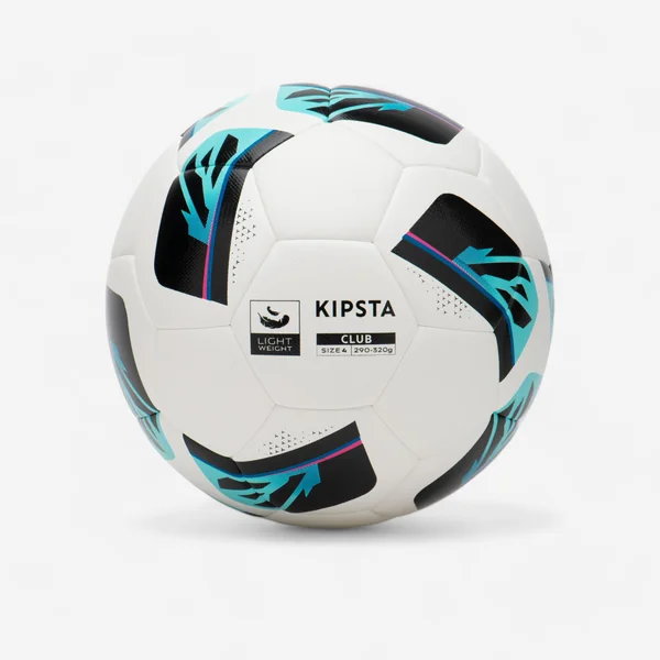 Ballon de football hybride club ball light taille 4 blanc