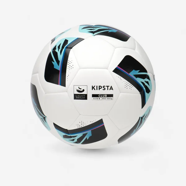 BALLON DE FOOTBALL HYBRIDE CLUB BALL LIGHT TAILLE 5 BLANC