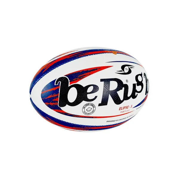 Ballon de rugby Berugbe taille 5 - Elipse Match bleu noir