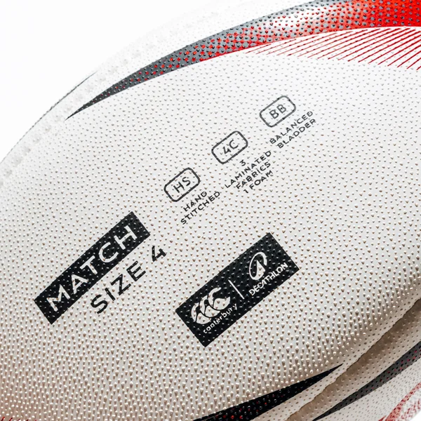 Ballon de rugby de match taille 4, Decathlon | Canterbury rouge