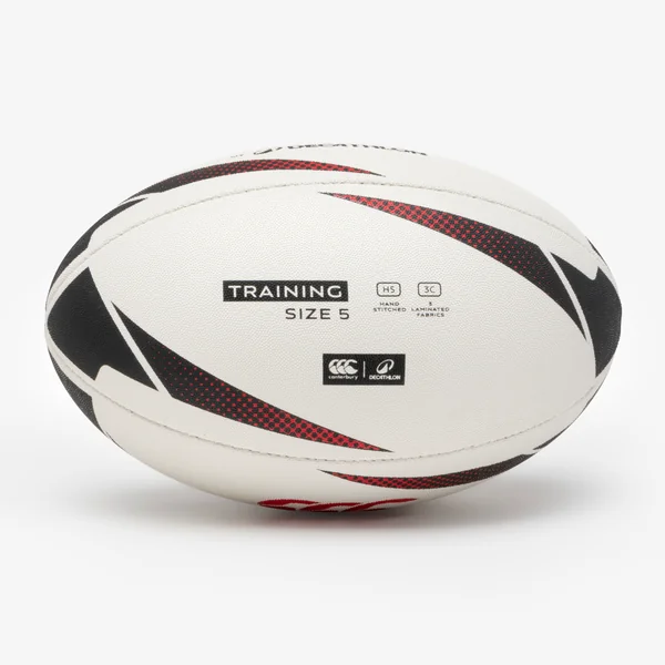 Ballon de rugby d'entrainement taille 5, Decathlon | Canterbury noir