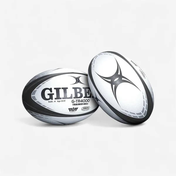 Ballon de rugby entraînement Gilbert G-TR4000 Noir - Taille 4
