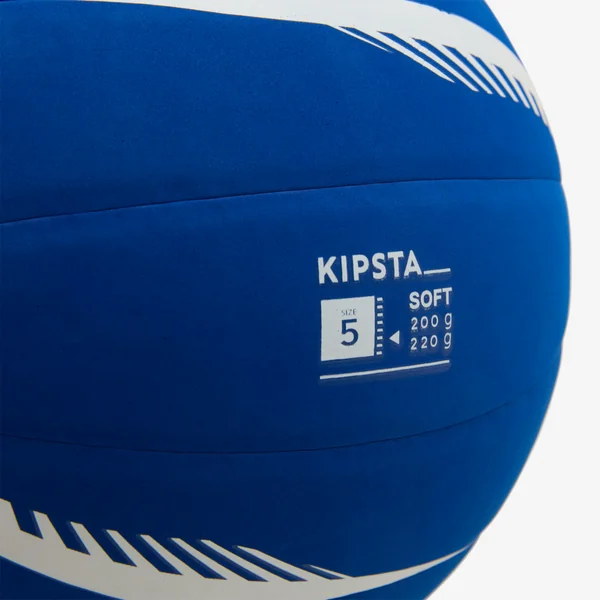 Ballon de volley-ball - vb500 soft 200/220g bleu et blanc