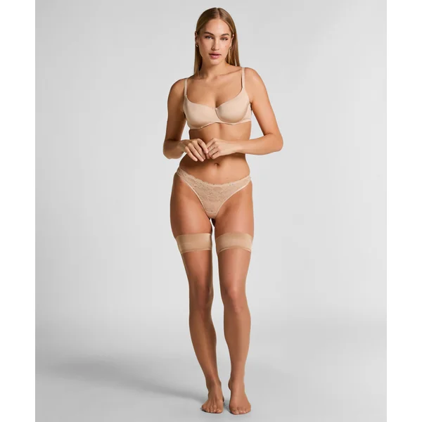 Bas Autofixants 15 Deniers Seconde Peau - Beige