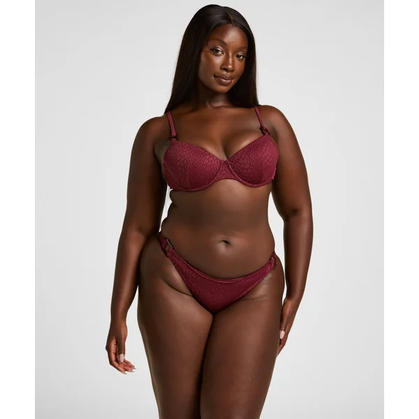Bas de Bikini Taille Haute Gainant Aruba - Violet