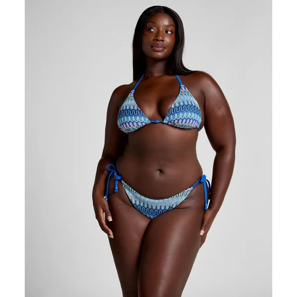 Bas de bikini à jambe haute Cali - Bleu