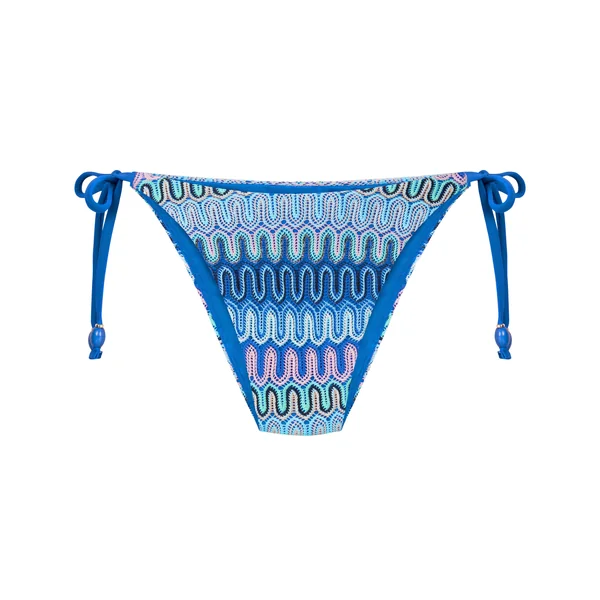 Bas de bikini à jambe haute Cali - Bleu