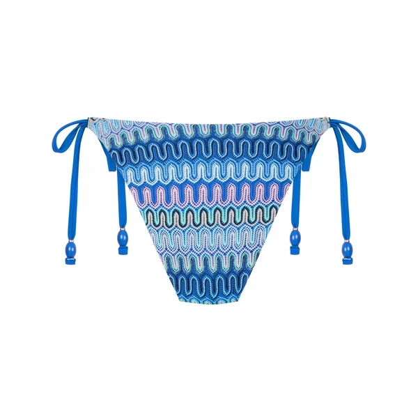 Bas de bikini à jambe haute Cali - Bleu