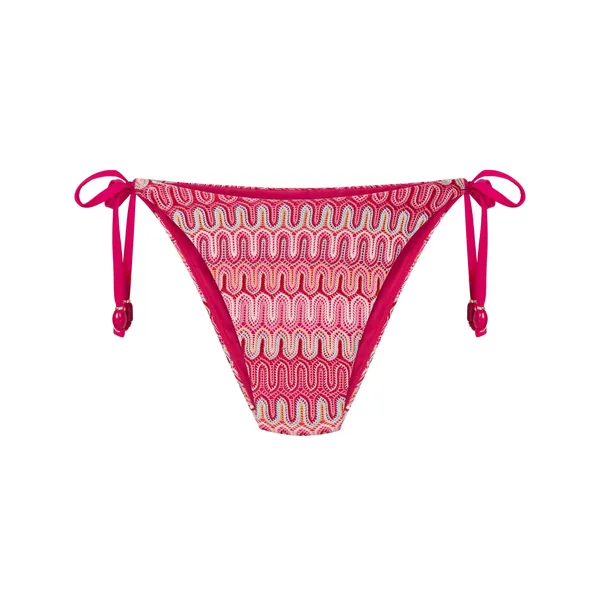 Bas de bikini à jambe haute Cali - Rose