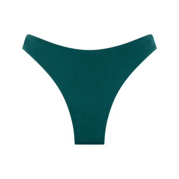 Bas de bikini à jambe haute en néoprène - Vert