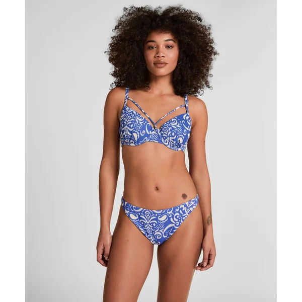 Bas de bikini échancré Cancun - Bleu