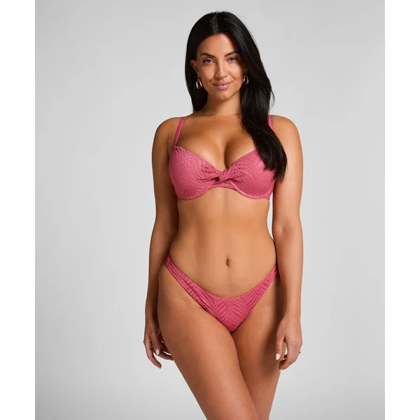Bas de bikini échancré Lanai - Rose