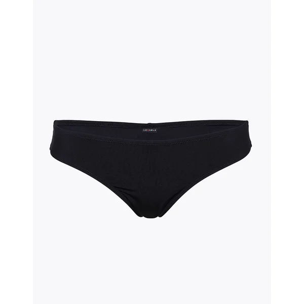 Bas de maillot de bain brésilien Essential Micro en microfibre noir