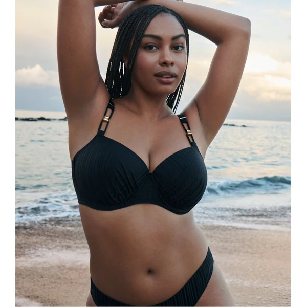 Bas de maillot de bain brésilien Kiruna Noir