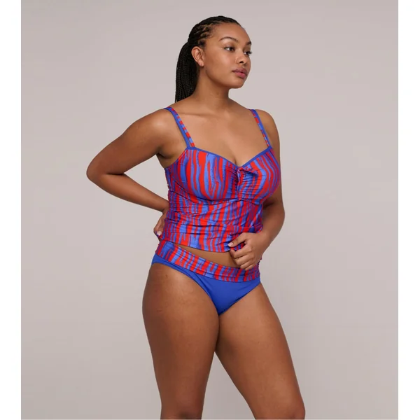 Bas de maillot de bain taille haute Skudai Wild Stripes