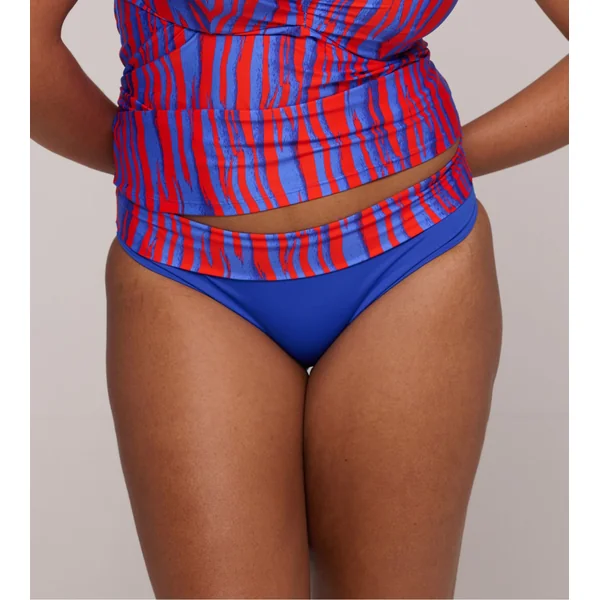 Bas de maillot de bain taille haute Skudai Wild Stripes