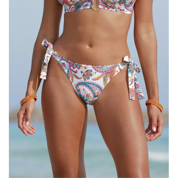 Bas de maillot de bain à nouer La Bayadère Blanc Flashy