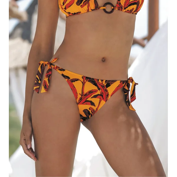 Bas de maillot de bain à nouer La Melanesia Jaune Banane