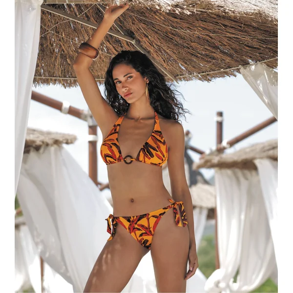 Bas de maillot de bain à nouer La Melanesia Jaune Banane