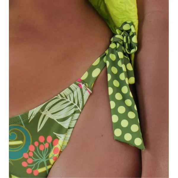 Bas de maillot de bain à nouer La Venus Nature Vert Tropic