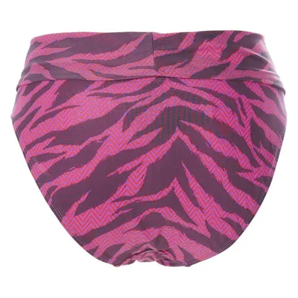Beach Life - Culotte de bikini haute Zigzag Zebra Large