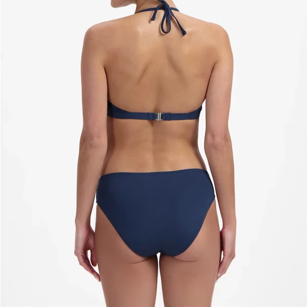 Beach Life - Culotte de maillot à taille mi-haute Marine Small