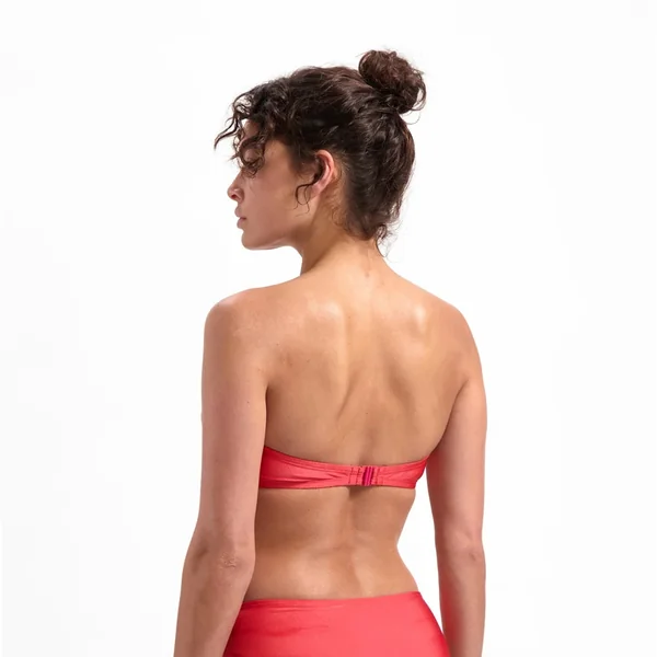 Beach Life - Haut de bikini bandeau 36 (80) D Red Shine