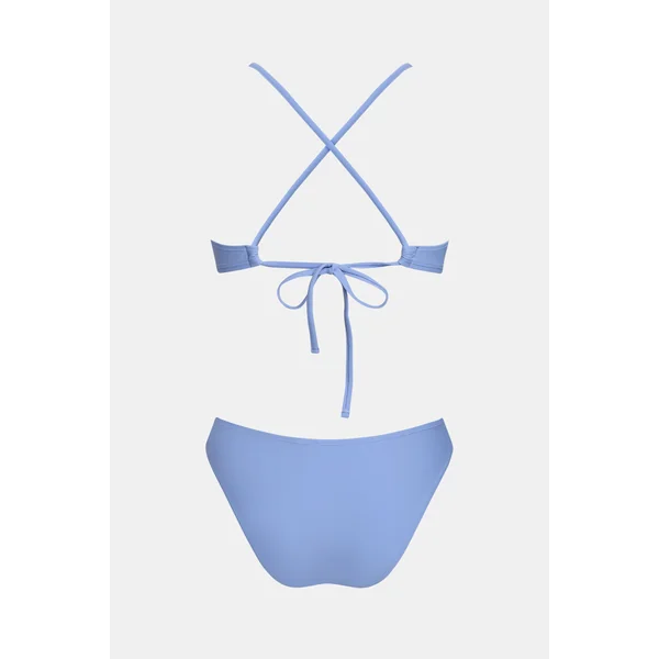 Bikini bleu bandeau fil en U