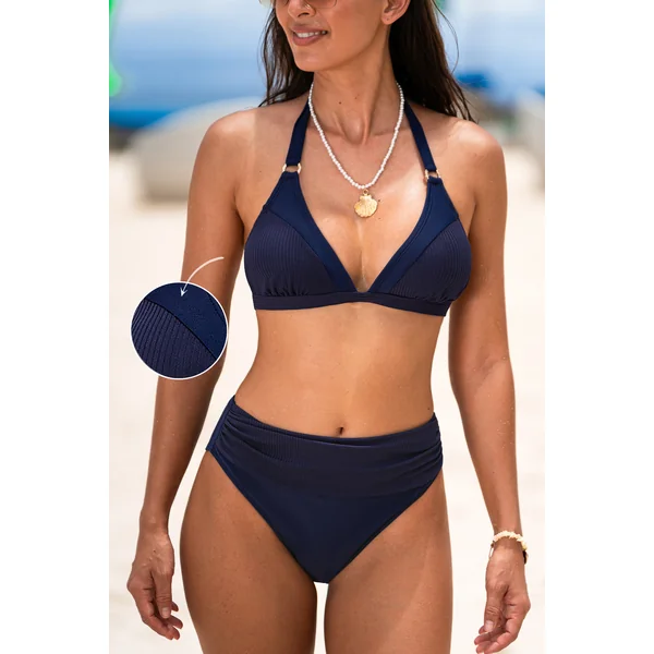 Bikini bleu marine bas taille standard