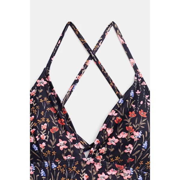 Bikini bralette à col en V et hipster taille moyenne
