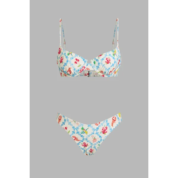 Bikini bretelles ajustables et bas taille basse