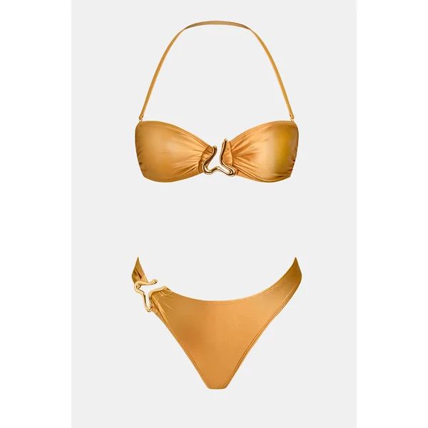 Bikini bretelles amovibles et bas taille moyenne