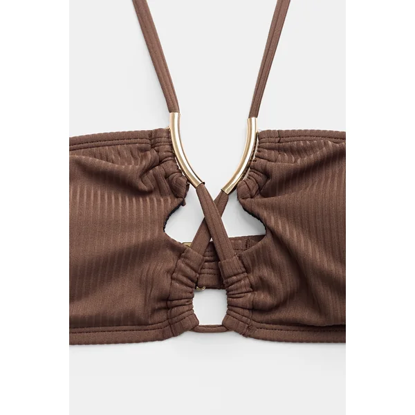 Bikini bretelles licou bas extra échancré